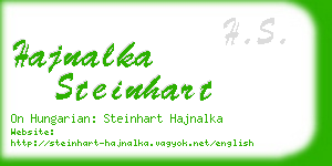 hajnalka steinhart business card